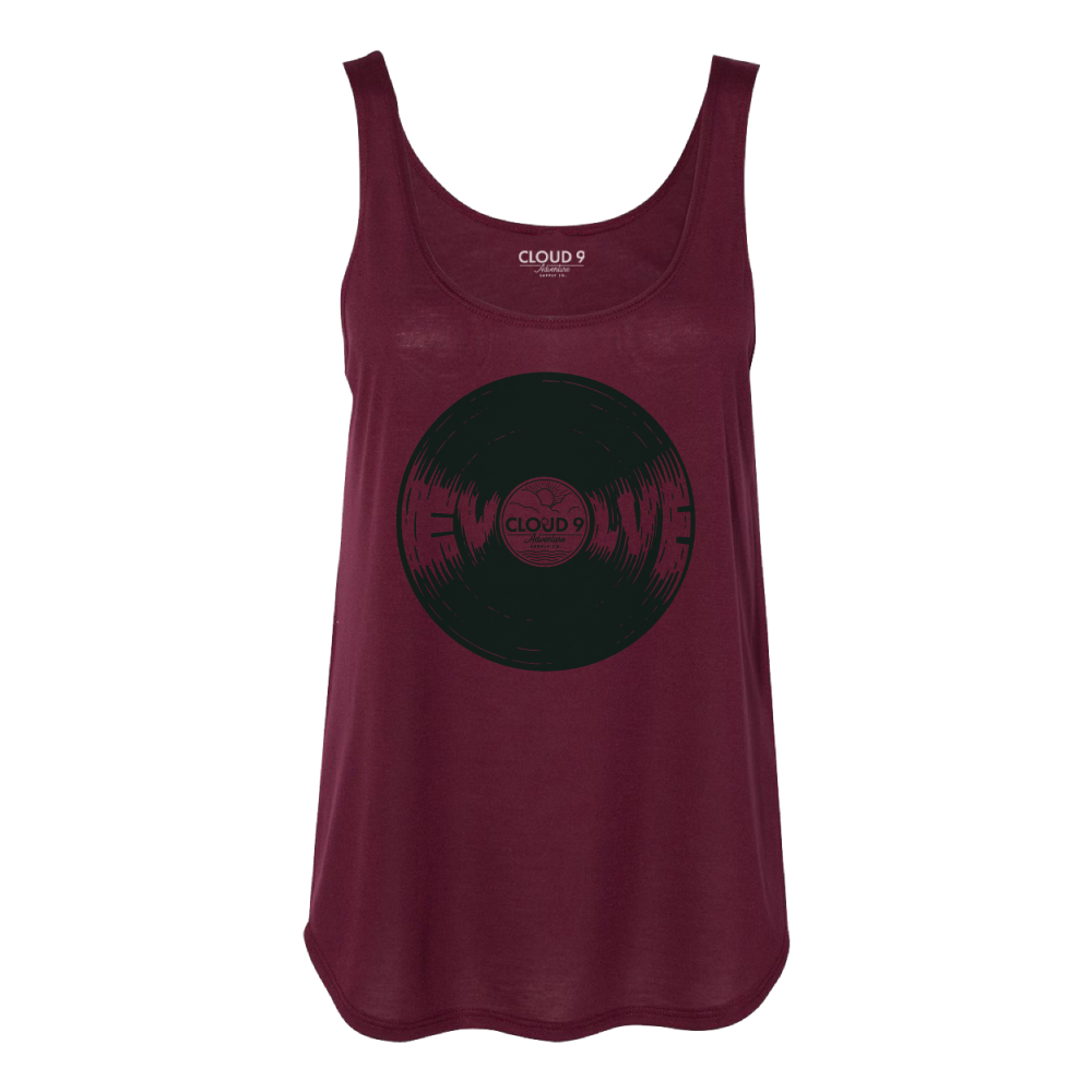 EVOLVE Women's Side Slit Tank • Maroon