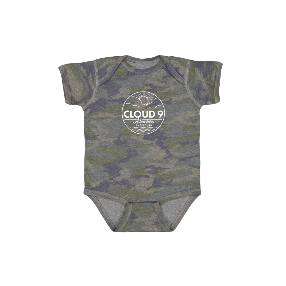 Supply Co. Logo Baby Onesie • Camo