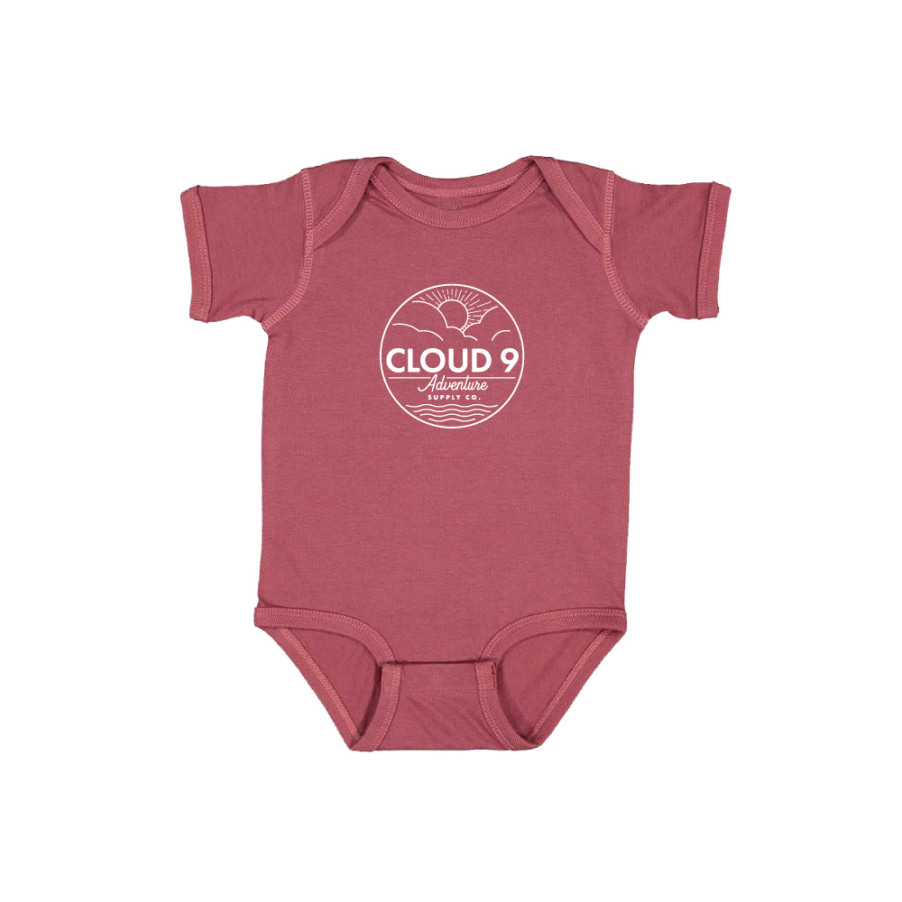 Supply Co. Logo Baby Onesie • Rouge