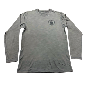 Supply Co. Logo Men's UPF 50 Sun Shirt • Light Grey