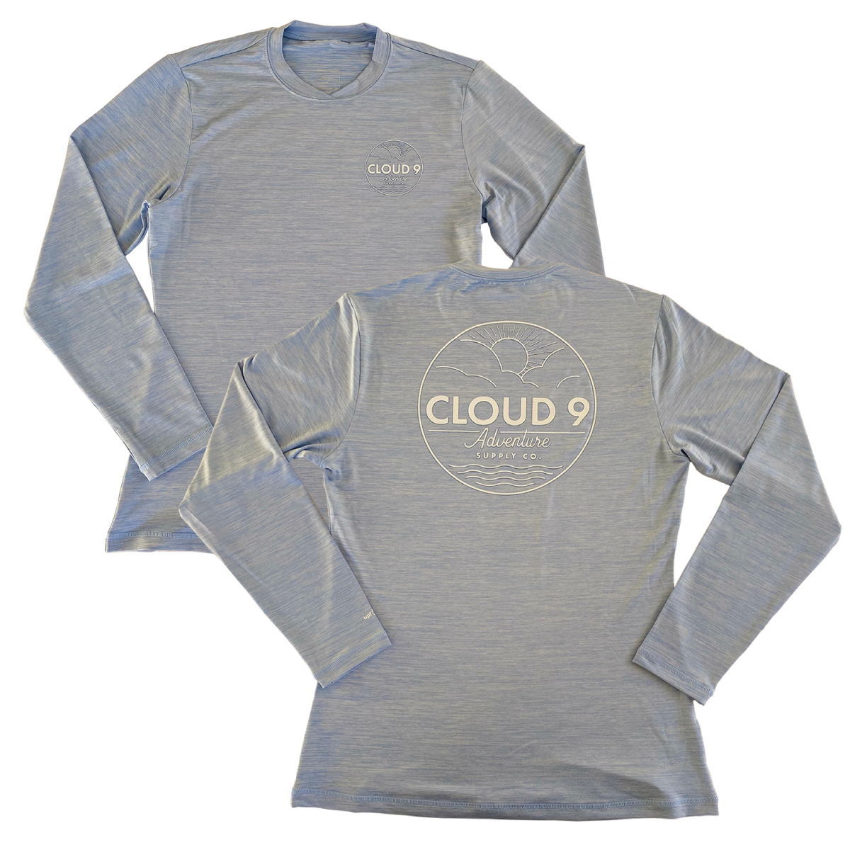 Supply Co. Logo Women's UPF 50 Sun Shirt • Light Blue